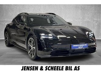 porsche taycan 4 cross turismo 2,99% rente 476hk, luftfju00e6ring, glasstak, dab, navi, 2023 svart