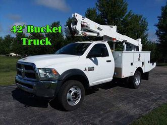 bucket truck 42' 2016 dodge ram 5500 cummins diesel altec at37g