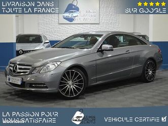 mercedes classe e iv coupe 200 cgi 184 executive boite auto-59.166km-cuir intégral noir-gps-radars-jantes 19