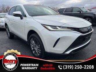 certified 2021 toyota venza limited blizzard pearl