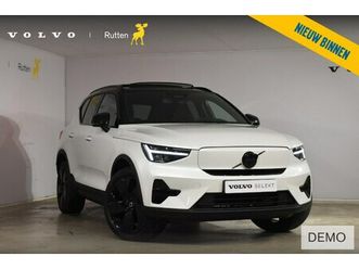 volvo ex40 - 252pk single motor ext. range plus black edition / extra getint glas / 20'' velgen / panor