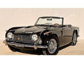 1967 triumph tr4 noir manuel conduite à gauche in italie...