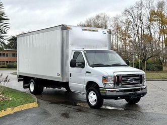 used 2019 ford econoline e-450 super duty 16-foot cube van with loading ramp
