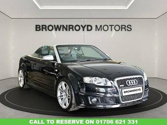 2008 audi rs4 cabriolet 4.2 convertible 2dr petrol manual quattro (336 g/km, 415 bhp) convertible...