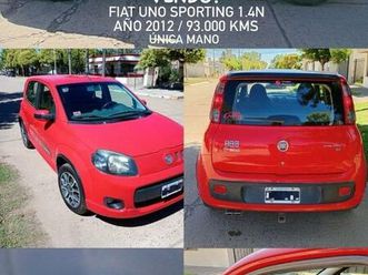 fiat uno sporting 2012 primera mano