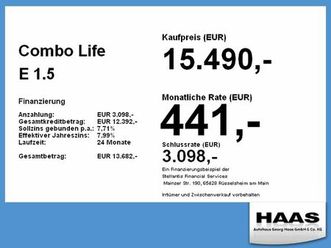 opel combo life e 1.5 d innovation klimaautom. , navi