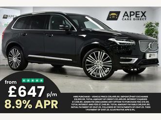 2.0h t8 twin engine recharge 11.6kwh inscription pro auto 4wd euro 6 (start/stop) 5dr