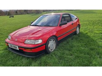 1989 honda cr-x rouge automatique, 5 vitesses conduite à...