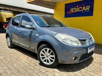 renault sandero privilege 1.6 2009 completo cinza