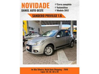 renault sandero privilège hi-flex 1.6 16v 5p aut 2012