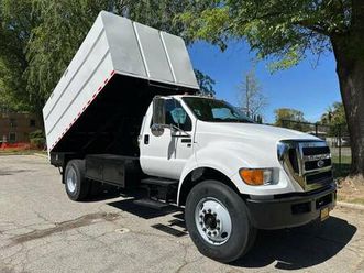 2013 ford f-650 chipper dump truck, low 63k miles -we finance and nationwide shi