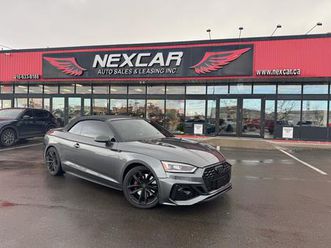 used 2018 audi s5 cabriolet technik s-line awd leather nav b/spot