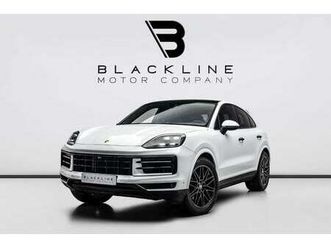 porsche cayenne base coupe 2025 porsche cayenne coupe, 2027 porsche warranty, very low kms, gcc