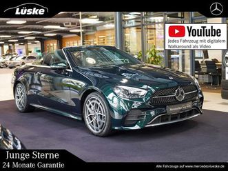 mercedes-benz e 450 4m cabrio amg line smaragdgrün nappa 360°