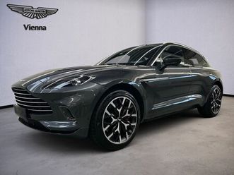 aston martin dbx / xenon grey / obsidian black & spicy red