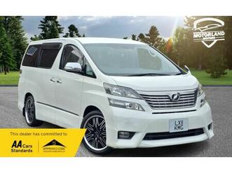 2011 toyota vellfire 2.4l petrol auto 7 seats 5 dr petrol automatic