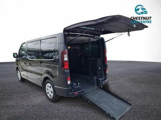 renault trafic passenger wav wheelchair access automatic l1h1 swb 52k 2022 black no vat