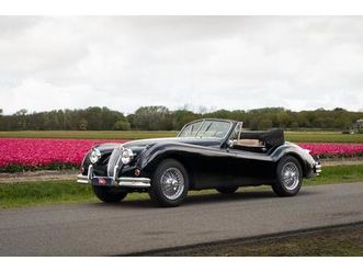 jaguar xk140 xk 140 dhc noir - 1955