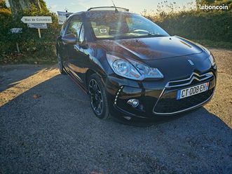 citroen ds3 cabriolet 1.6 thp 156ch noir métalisée