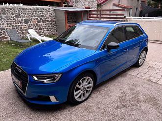 audi a3 sportback s line – s tronic – 104 000 km – bleu ascari