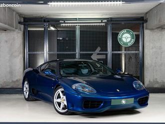 ferrari 360 modena f1 - v8 atmosphérique - 400ch - configuration rare - état exceptionnel - origine france - suivi parfait depuis l'origine