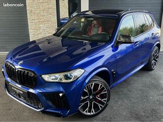 bmw x5 m competition 625 ch | full option | origine france | marina bay blue | merino rouge | bowers & wilkins | laser | financement & loa