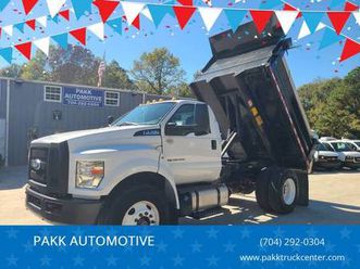 2021 ford f750 f-750 super duty diesel dump truck hydraulic tilt bed