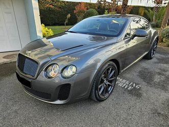 bentley continental gt superports 630 cv coupé 6.0 w12 ethanol d'origine garantie 12 mois
