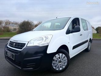 peugeot partner 1.6l hdi 100 cabine approfondie 5places maxi xl rallongé l2 - pack clim/radar/bluetooth/faible km/tva récup/1°main