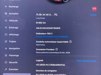 tesla model x raven (100kwh) long range fsd 92000kms