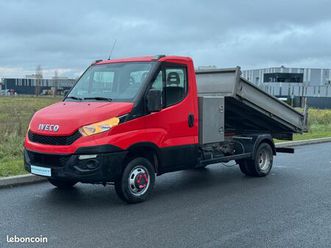 •14990ht• iveco 35c13 benne + coffre bvm6 - 1ère main - attelage - climatisation