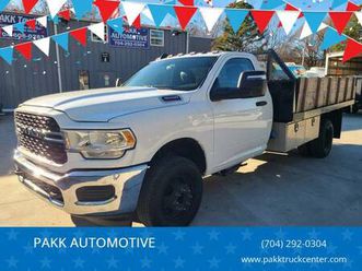 2024 ram 3500 reg cab drw 4x4 farm hauler work truck stake bed flatbed