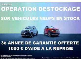 voitures sans permis operation destockage sur le neuf- a partir de 89 euros/mois