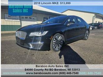 2018 lincoln mkz select awd 4dr sedan 109944 miles