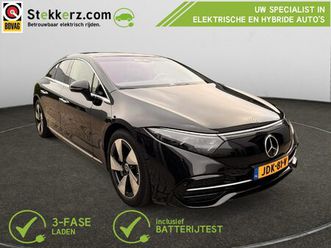 mercedes-benz eqs 580 4matic luxury line 108 kwh hyperscreen, achteras besturing, pano dak | burmeister | hud | e.v.a. opties