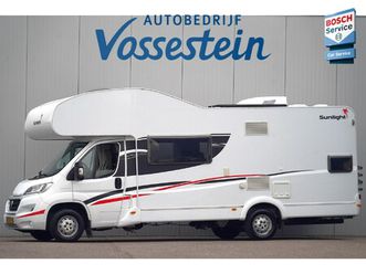 sunlight a72 2.3 jtd 130 pk / 6 pers. / dak airco / zonnepaneel / alkoof bed / stapelbed / luifel