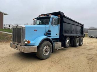 1993 peterbilt 357 dump truck—55,312 mi, 3176 cat engine—bid now!