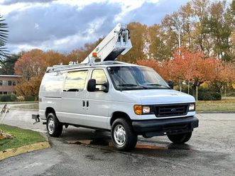2007 ford econoline e-350 altec bucket cargo van
