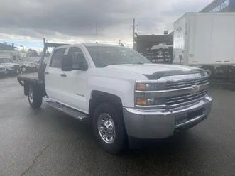 2015 chevrolet silverado 3500hd 4x4 crew cab 8 foot flatdeck