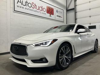 infiniti q60 2017 2.0t**awd**camera recul**mags**cuir**toit