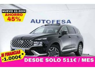 santa fe 1.6 phev tecno auto 265cv 4x4 7 plazas 5p #cuero, techo elec panoramico, navy
