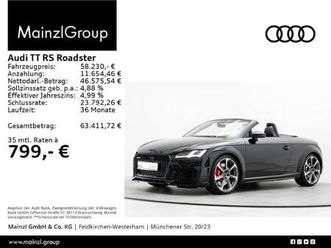 audi tt rs roadster s tronic b&o kam. matrix virtual