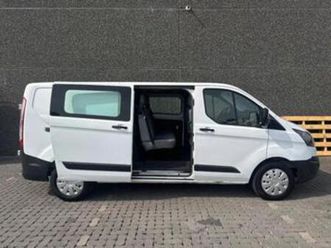 ② ford transit custom dubbel cabine 2.2 — camionnettes & utilitaires — 2ememain