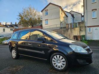 vauxhall zafira 7 seater 1.6ltr 5dr in midnight black (12m mot,nice spec,cheap workhorse)