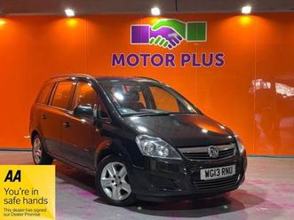 2013 13 vauxhall zafira 1.6 16v exclusiv mpv 5dr petrol manual euro 5 (115 ps)