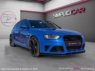 audi rs4 avant v8 4.2 fsi 450 quattro s tronic 7 audi exclusive one of one bleu nogaro garantie 12 mois