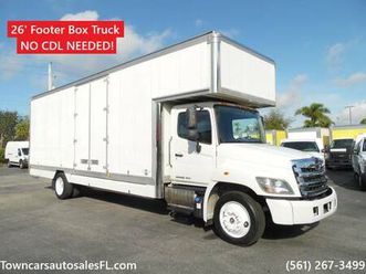 2019 hino 268 moving diesel box truck w/attic mover box truck