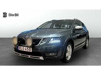 skoda octavia combi scout drag/värmare/v-hjul/premium
