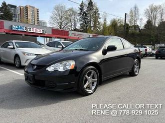 2002 acura rsx type s 2 door coupe 6 speed manual tranny