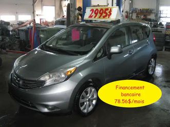 2014 nissan versa note note sl petit budget !!!
